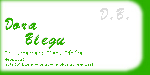 dora blegu business card